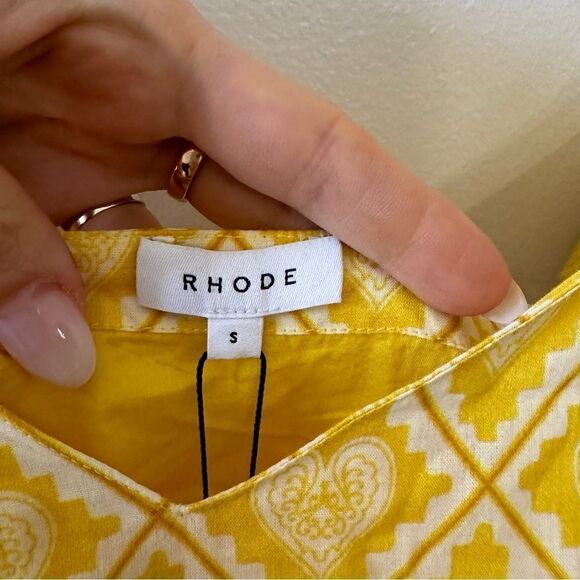 Rhode Casey Dress Love Lockdown Yellow - Picture 7 of 10